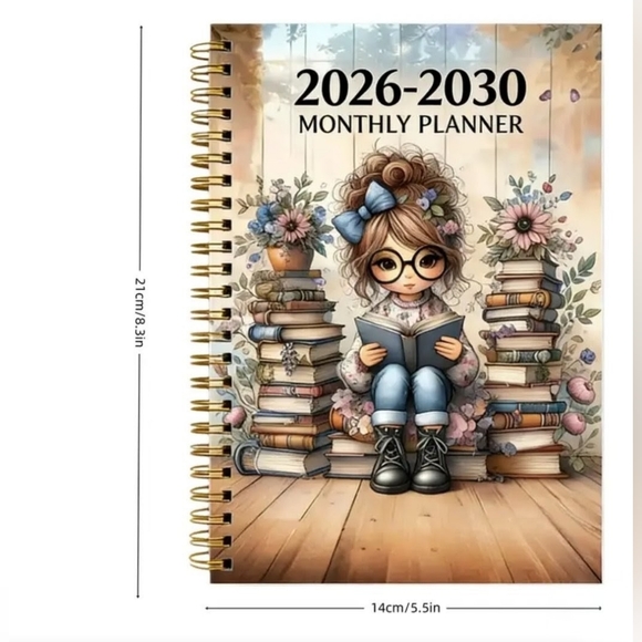 Cute Illustrated Monthly Planner 2026-2030 - Picture 5 of 5